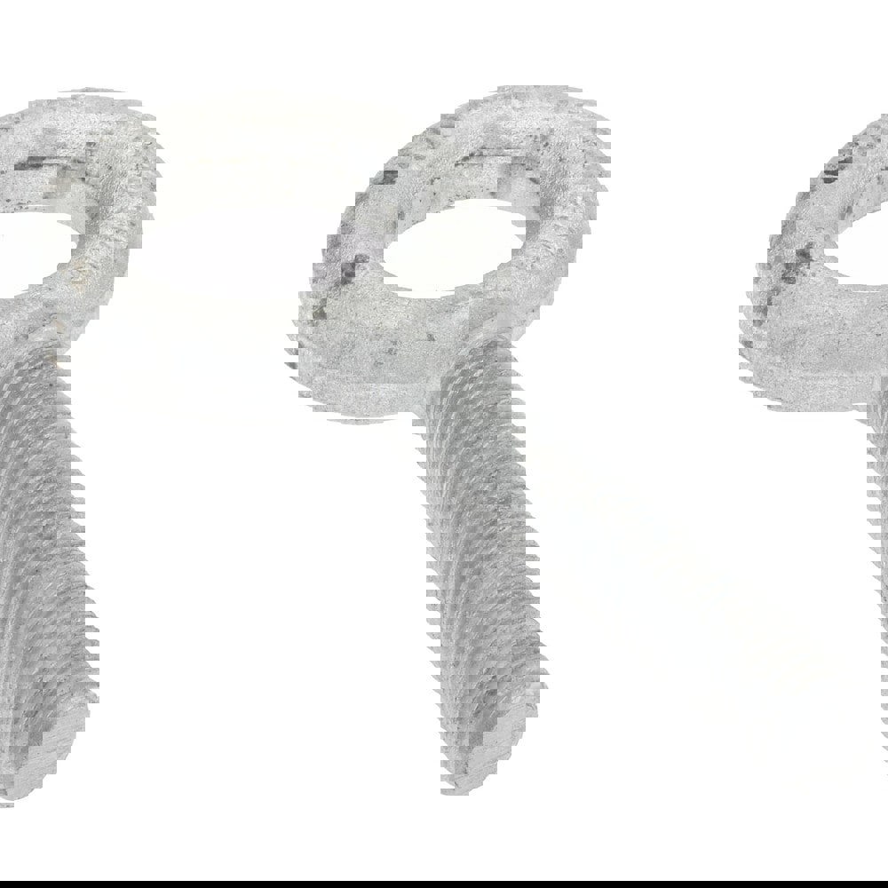 Fixed Lifting Eye Bolt: Without Shoulder, 3,200 lb Capacity, 9/16-12 Thread, Grade C-1035 Steel